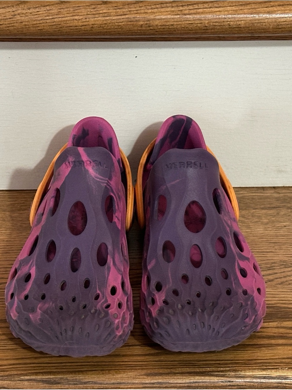 Merrell Kids Purple and Pink Foam Slip-On Sandals